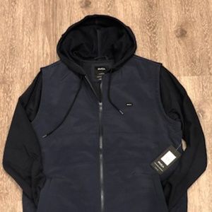 Mens rvca jacket sweatshirt